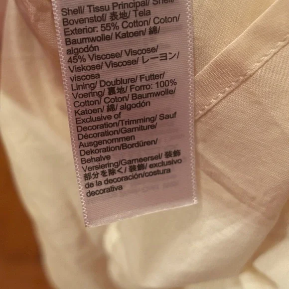 J Crew New With Flaw Milano Dress In Cotton Voile Light Yellow M - Picture 5 of 7